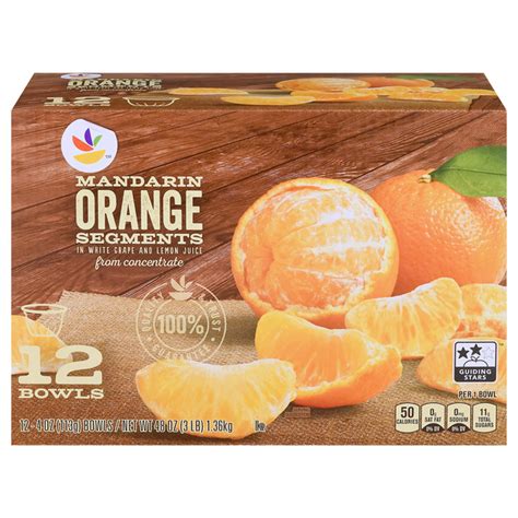 How does Orange Mandarin Segments Juice Pack Drained 1 oz fit into your Daily Goals - calories, carbs, nutrition