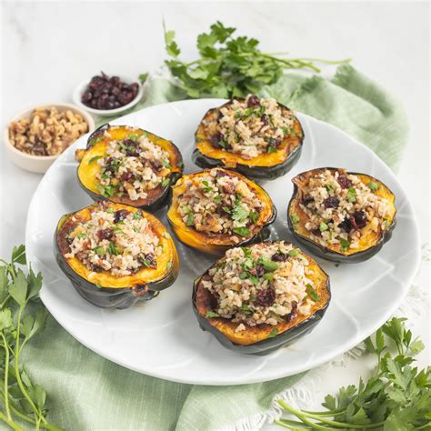 How does Orange Pork Medallions with Acorn Squash stuffed with Cranberries and Walnuts fit into your Daily Goals - calories, carbs, nutrition