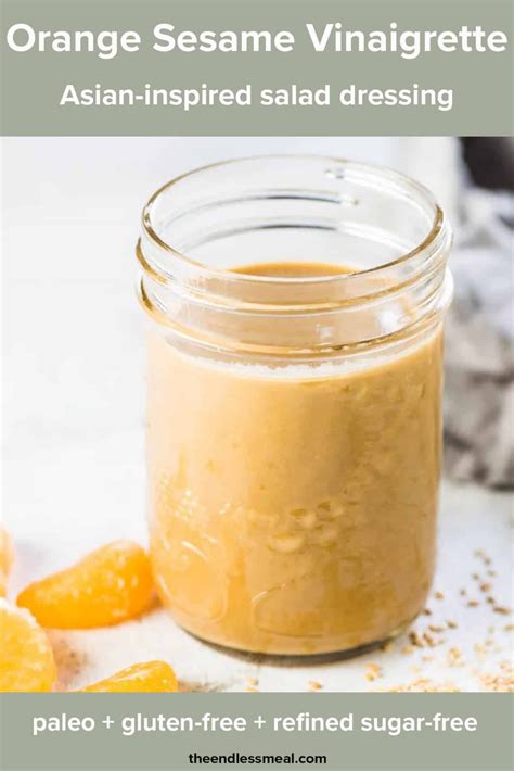 How does Orange Sesame Vinaigrette fit into your Daily Goals - calories, carbs, nutrition