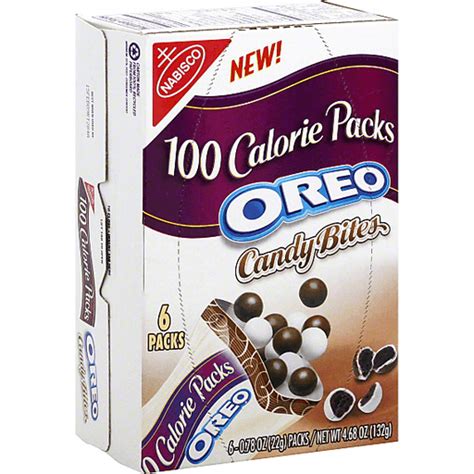 How does Oreo 100 Calorie Pack Candy Bites fit into your Daily Goals - calories, carbs, nutrition