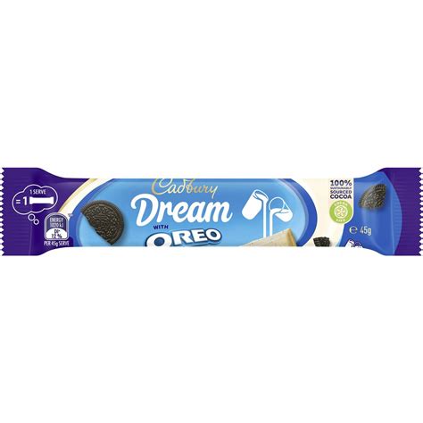 How does Oreo Dream Bar fit into your Daily Goals - calories, carbs, nutrition