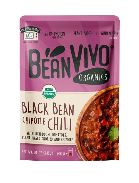 How does Organic Black Bean Chili fit into your Daily Goals - calories, carbs, nutrition