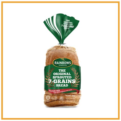 How does Organic Flour Less Sprouted 7 Grain Bread fit into your Daily Goals - calories, carbs, nutrition