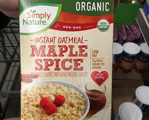 How does Organic Instant Oatmeal Maple fit into your Daily Goals - calories, carbs, nutrition