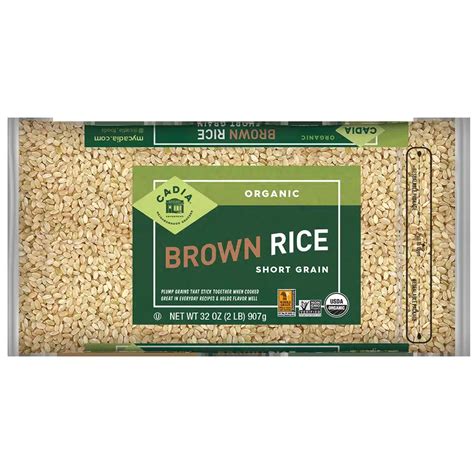 How does Organic Short Grain Brown Rice fit into your Daily Goals - calories, carbs, nutrition