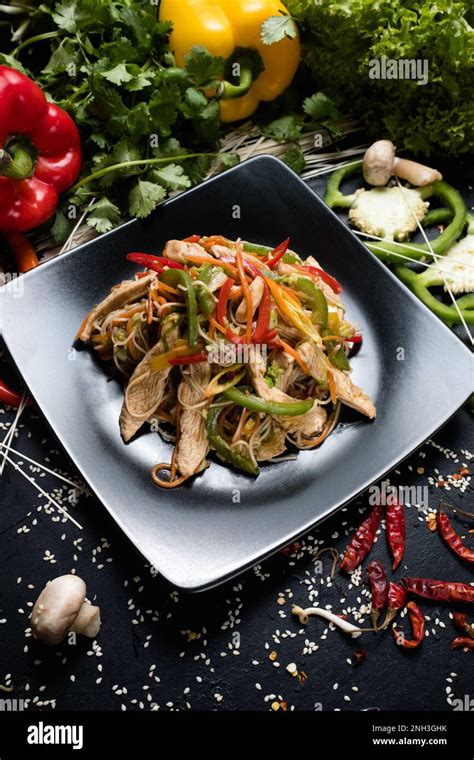 How does Oriental Chicken Vegetable Salad Plate fit into your Daily Goals - calories, carbs, nutrition