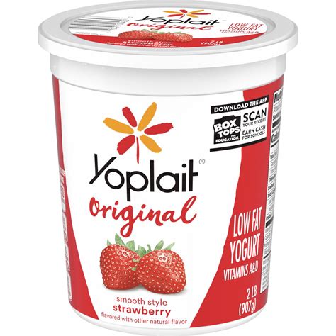 How does Original Strawberry Yogurt fit into your Daily Goals - calories, carbs, nutrition