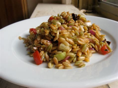 How does Orzo Salad with Ripe Olives and Pine Nuts fit into your Daily Goals - calories, carbs, nutrition