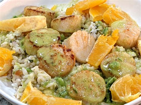 How does Oven Fried Scallops with Cilantro and Lime fit into your Daily Goals - calories, carbs, nutrition