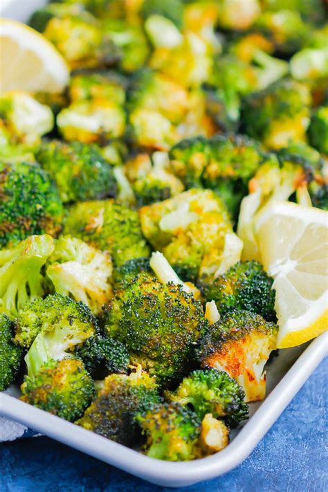 How does Oven-Roasted Broccoli with Garlic and Lemon fit into your Daily Goals - calories, carbs, nutrition