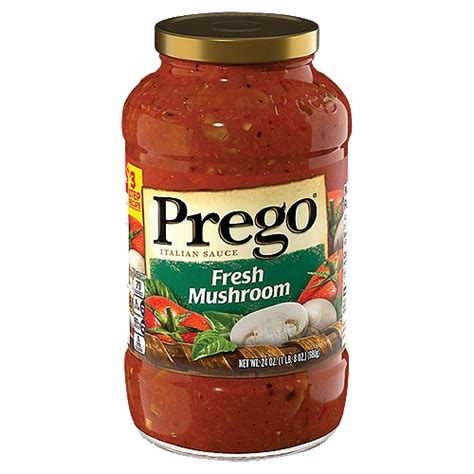 How does PREGO Pasta, Mushroom and Parmesan Italian Sauce, ready-to-serve fit into your Daily Goals - calories, carbs, nutrition