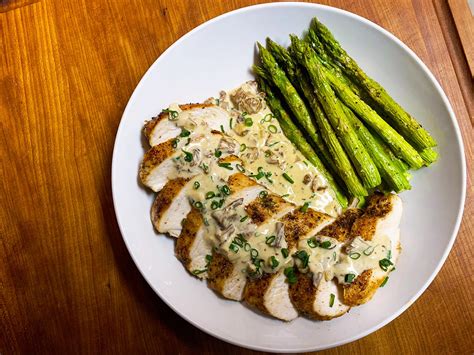 How does Pan Seared Chicken Breast with Aspragus fit into your Daily Goals - calories, carbs, nutrition