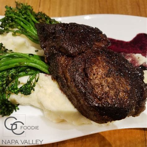 How does Pan Seared Filet Mignon with Cabernet Sauce fit into your Daily Goals - calories, carbs, nutrition