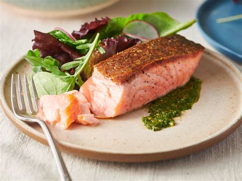 How does Pan Seared Salmon Fillet fit into your Daily Goals - calories, carbs, nutrition