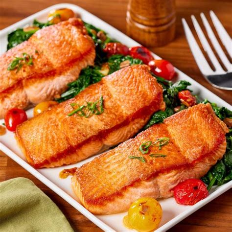 How does Pan Seared Salmon with Roasted Leeks fit into your Daily Goals - calories, carbs, nutrition