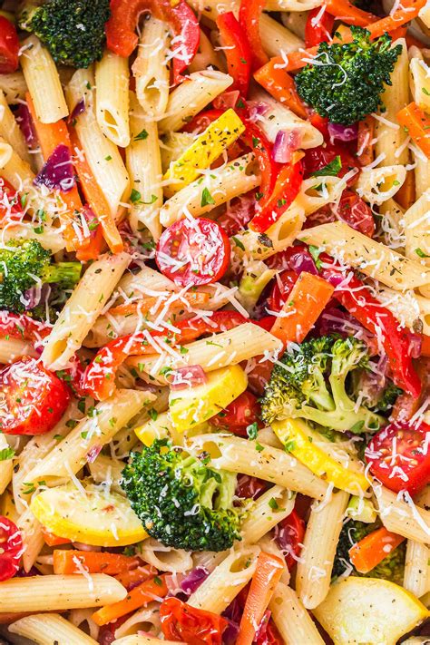 How does Pasta Primavera in a Savory Garlic Broth fit into your Daily Goals - calories, carbs, nutrition