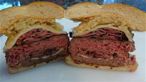 How does Pastrami Reuben Burger fit into your Daily Goals - calories, carbs, nutrition