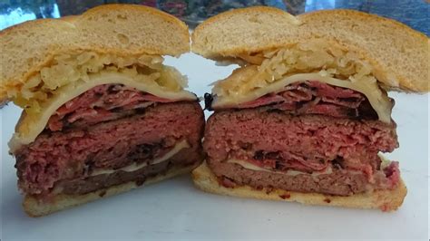 How does Pastrami Reuben Burger fit into your Daily Goals - calories, carbs, nutrition