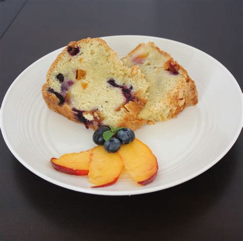 How does Peach-Blueberry Pound Cake fit into your Daily Goals - calories, carbs, nutrition