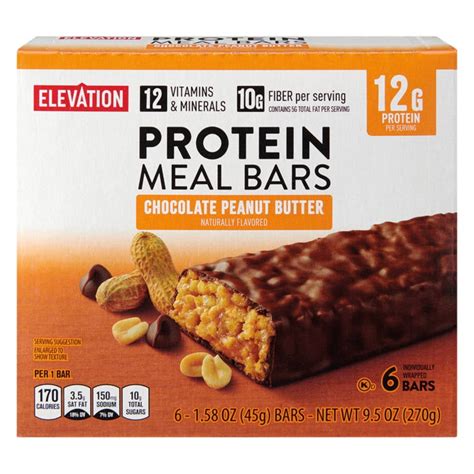 How does Peanut Butter Meal Bar fit into your Daily Goals - calories, carbs, nutrition