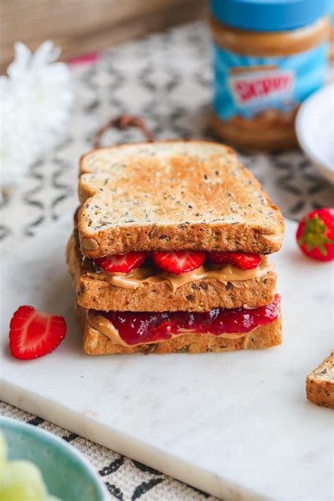 How does Peanut Butter and Jelly Sandwich fit into your Daily Goals - calories, carbs, nutrition