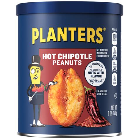 How does Peanuts, Wicked Hot Chipotle, Planters fit into your Daily Goals - calories, carbs, nutrition