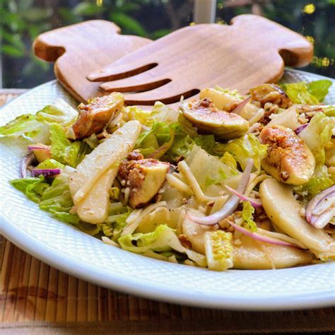 How does Pear and Fig Salad with Chicken fit into your Daily Goals - calories, carbs, nutrition