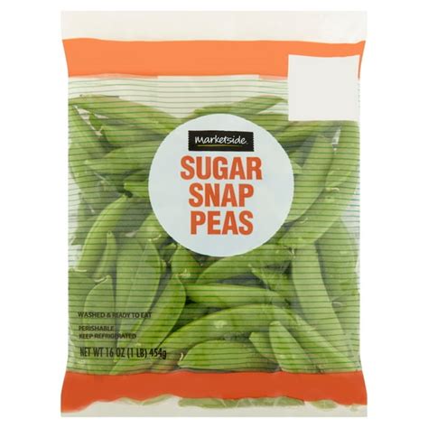 How does Peas Sugar Snap Fresh Ginger Sesame 4 oz fit into your Daily Goals - calories, carbs, nutrition