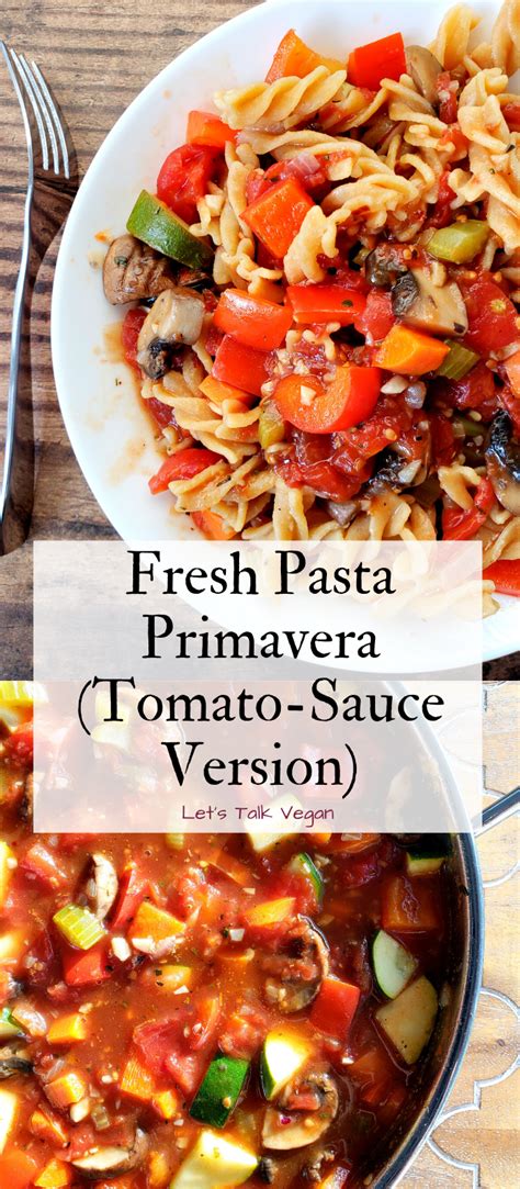 How does Penne Primavera with Tomato Sauce fit into your Daily Goals - calories, carbs, nutrition