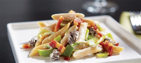 How does Penne with Morels, Leeks, Crispy Pancetta and Truffle Oil fit into your Daily Goals - calories, carbs, nutrition