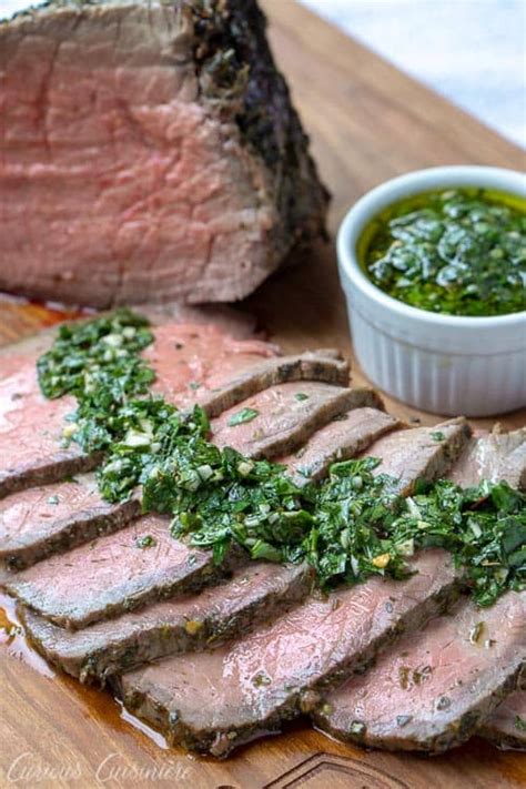 How does Pepper Crusted Roast Beef and Parsley Chimichurri fit into your Daily Goals - calories, carbs, nutrition