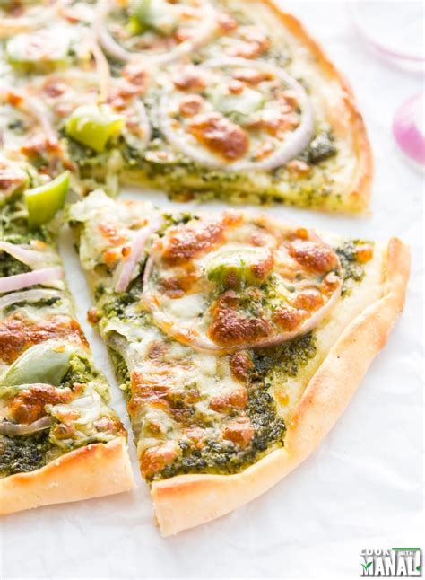 How does Pepper and Onion Pizza with Walnut Pesto fit into your Daily Goals - calories, carbs, nutrition