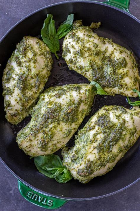 How does Pesto Chicken Breast fit into your Daily Goals - calories, carbs, nutrition