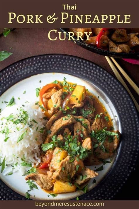 How does Pineapple Curry Pork fit into your Daily Goals - calories, carbs, nutrition