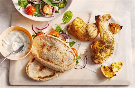 How does Piri Piri Chicken Skewer in a Wholemeal Pitta with Green Salad fit into your Daily Goals - calories, carbs, nutrition