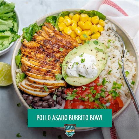 How does Pollo Asado Burrito Bowl fit into your Daily Goals - calories, carbs, nutrition