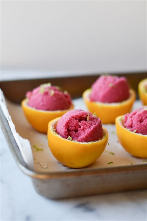 How does Pomegranate and Lemon Sorbet fit into your Daily Goals - calories, carbs, nutrition