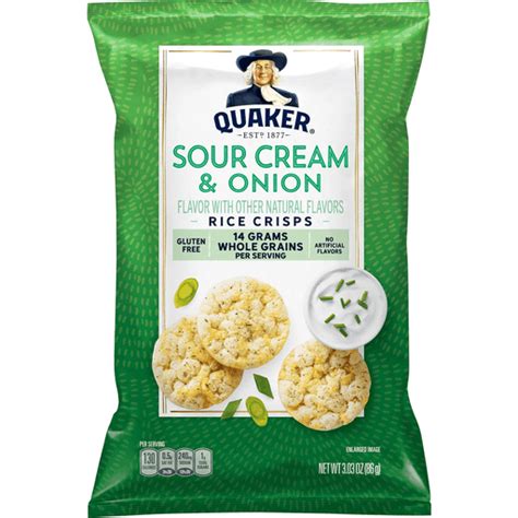 How does Popped Rice Snacks Sour Cream & Onion fit into your Daily Goals - calories, carbs, nutrition