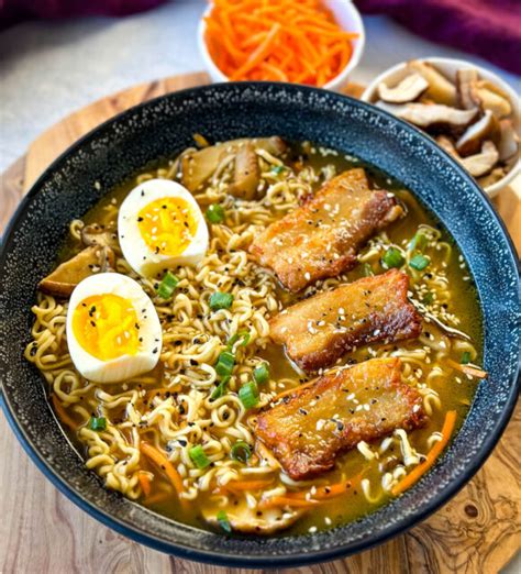 How does Pork Belly Ramen fit into your Daily Goals - calories, carbs, nutrition