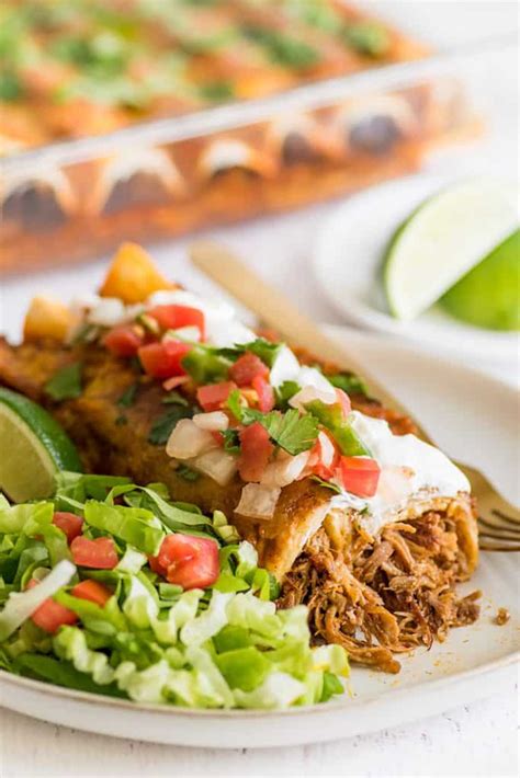 How does Pork Carnitas Enchiladas fit into your Daily Goals - calories, carbs, nutrition