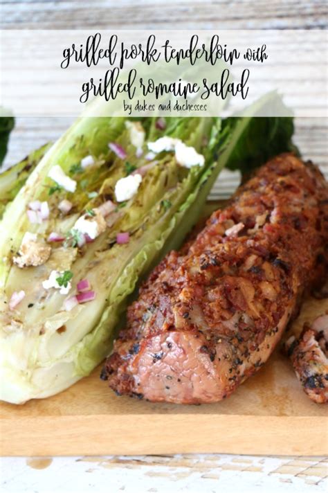 How does Pork Loin with Grilled Vegetables and Romaine Salad fit into your Daily Goals - calories, carbs, nutrition