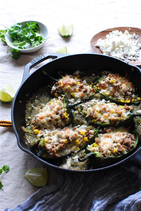 How does Pork Stuffed Poblano Pepper fit into your Daily Goals - calories, carbs, nutrition