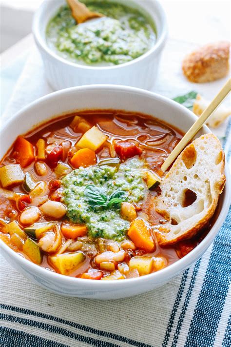 How does Potage au Pistou (Pesto Vegetable Soup) fit into your Daily Goals - calories, carbs, nutrition