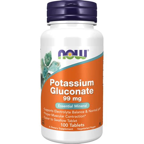 How does Potassium Gluconate fit into your Daily Goals - calories, carbs, nutrition