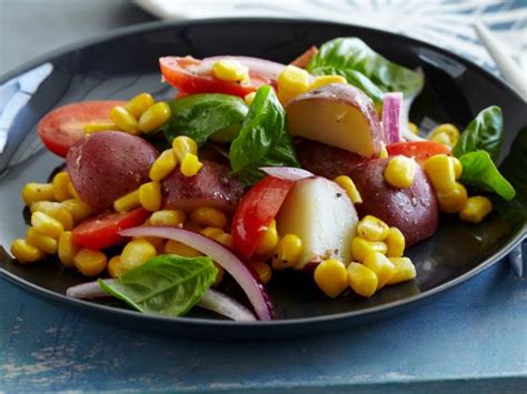 How does Potato, Tomato, Corn and Basil Salad fit into your Daily Goals - calories, carbs, nutrition