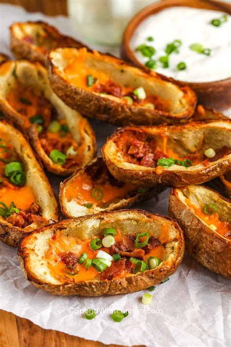 How does Potato Skins filled with Cheese & Bacon fit into your Daily Goals - calories, carbs, nutrition