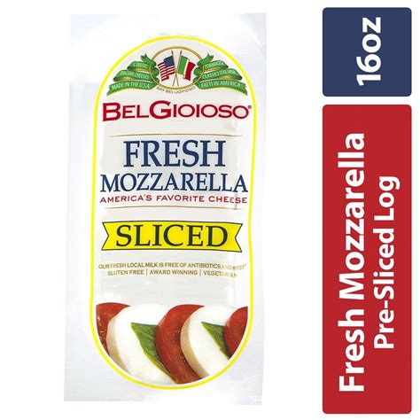 How does Pre-sliced Mozzarella Cheese fit into your Daily Goals - calories, carbs, nutrition