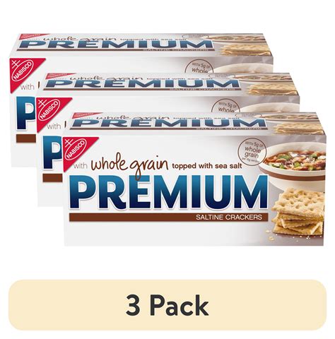 How does Premium Whole Grain Saltine Crackers fit into your Daily Goals - calories, carbs, nutrition