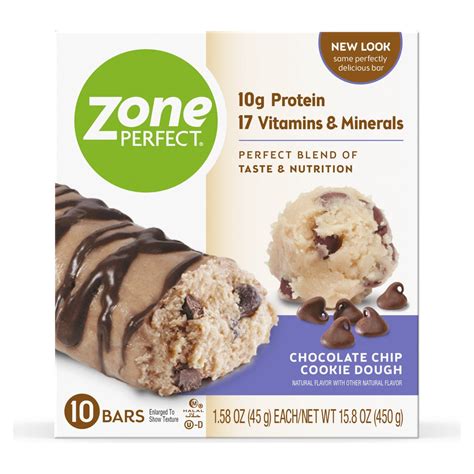 How does Protein Bar, Choc. Chip Cookie Dough fit into your Daily Goals - calories, carbs, nutrition