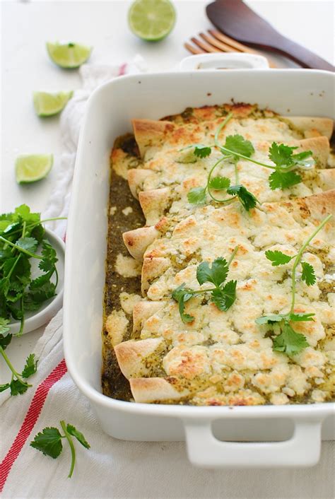 How does Pulled Pork Carnitas Enchiladas with Salsa Verde fit into your Daily Goals - calories, carbs, nutrition